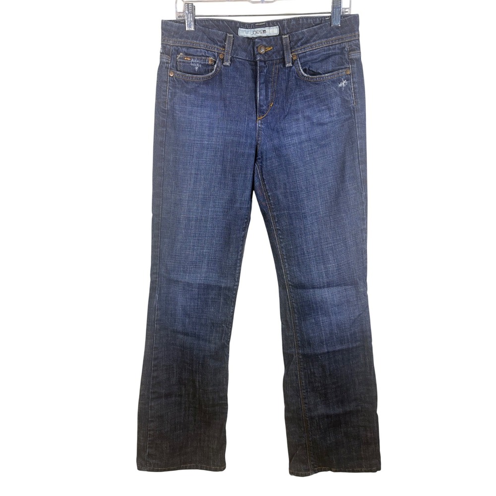 Joe's Jeans Bootcut Jeans Womens 28 Blue Excellent Distressed Dark Wash